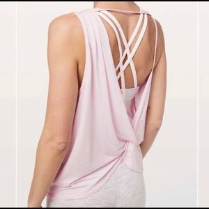 Lululemon dare to drop tank pink medium 8